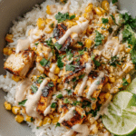Street Corn Chicken Rice Bowl