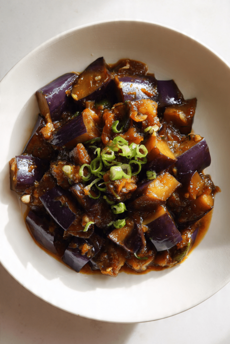 Eggplant with Garlic Sauce