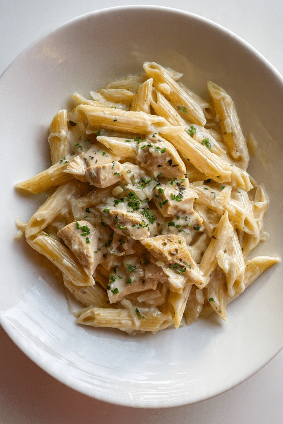 Crockpot Creamy Chicken Pasta