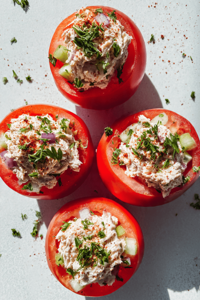 Tuna Stuffed Tomatoe