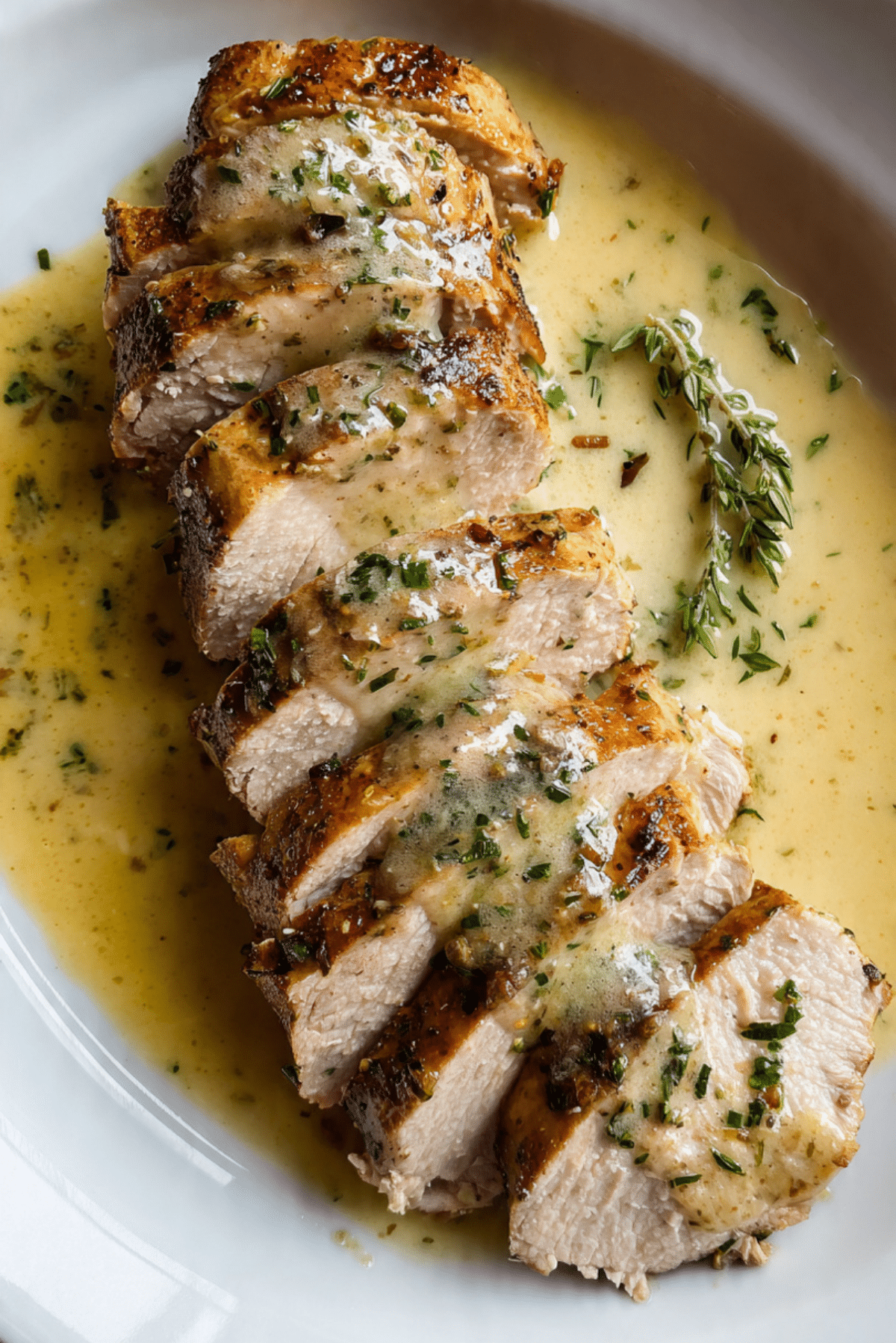 Savory Oven-Baked Pork Tenderloin with Dijon Cream Sauce Recipe