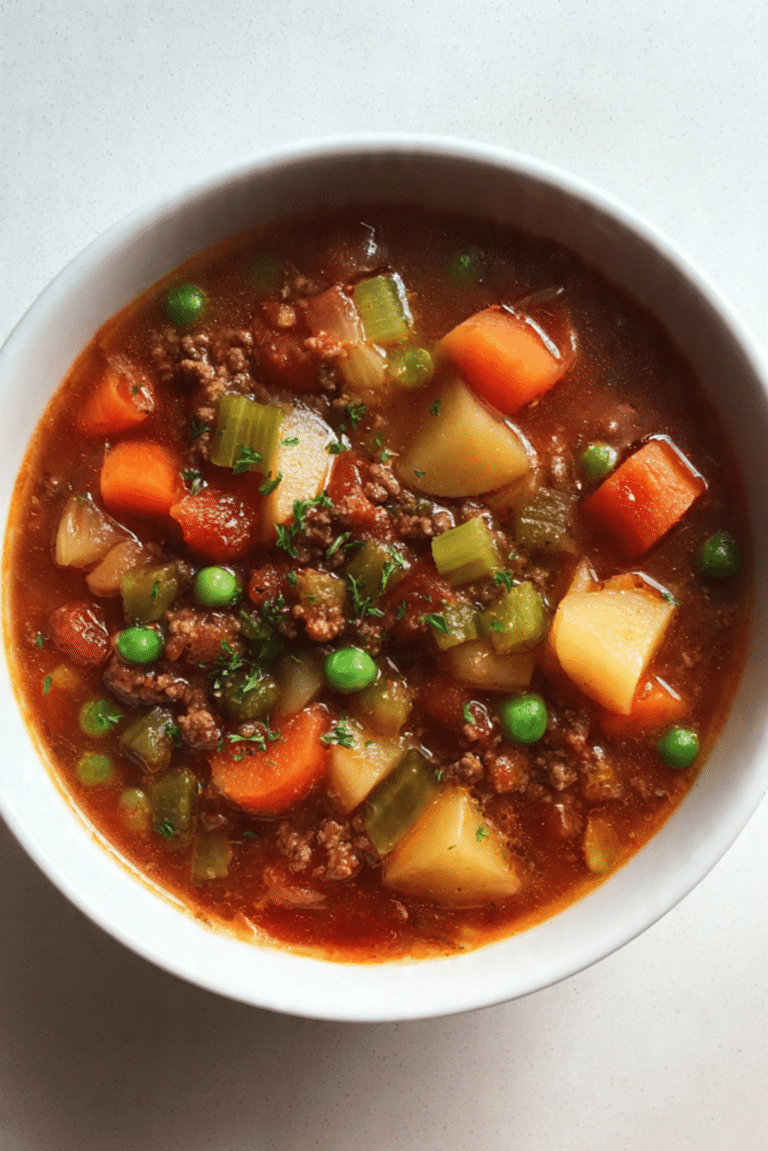 Ground Beef Veggie Stew