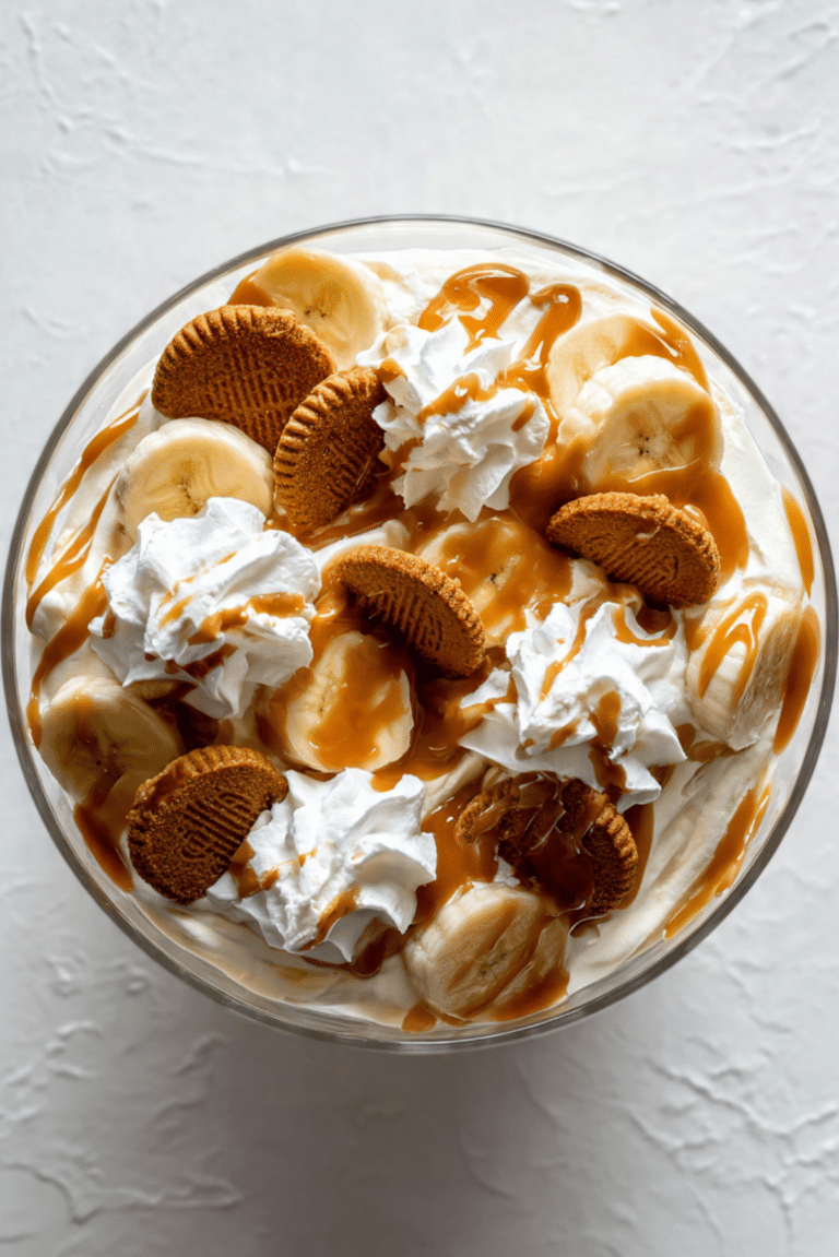 Biscoff Banana Pudding with Dulce de Leche
