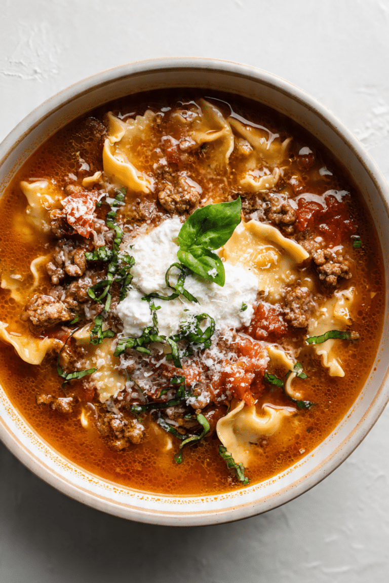 Lasagna Soup