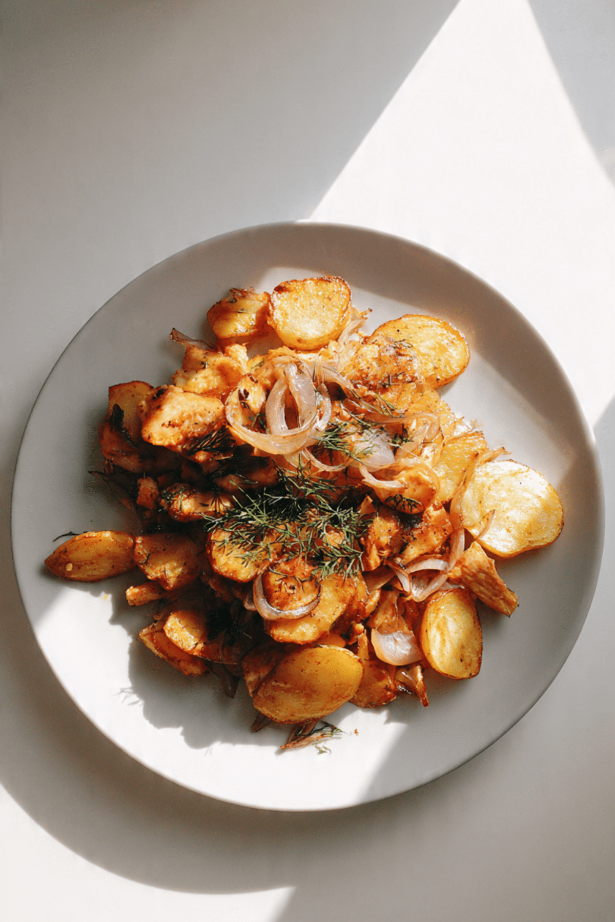 German Fried Potatoes with Chicken Recipe