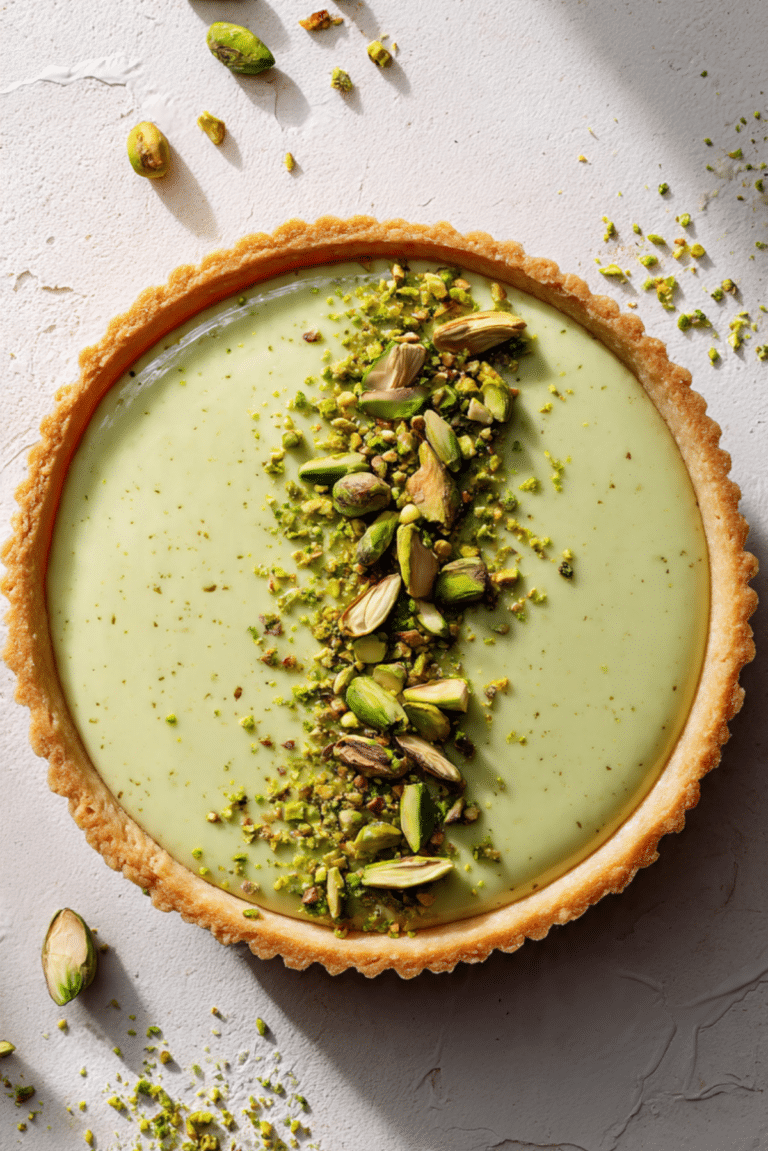Pistachio Tart with Creamy Pistachio Paste