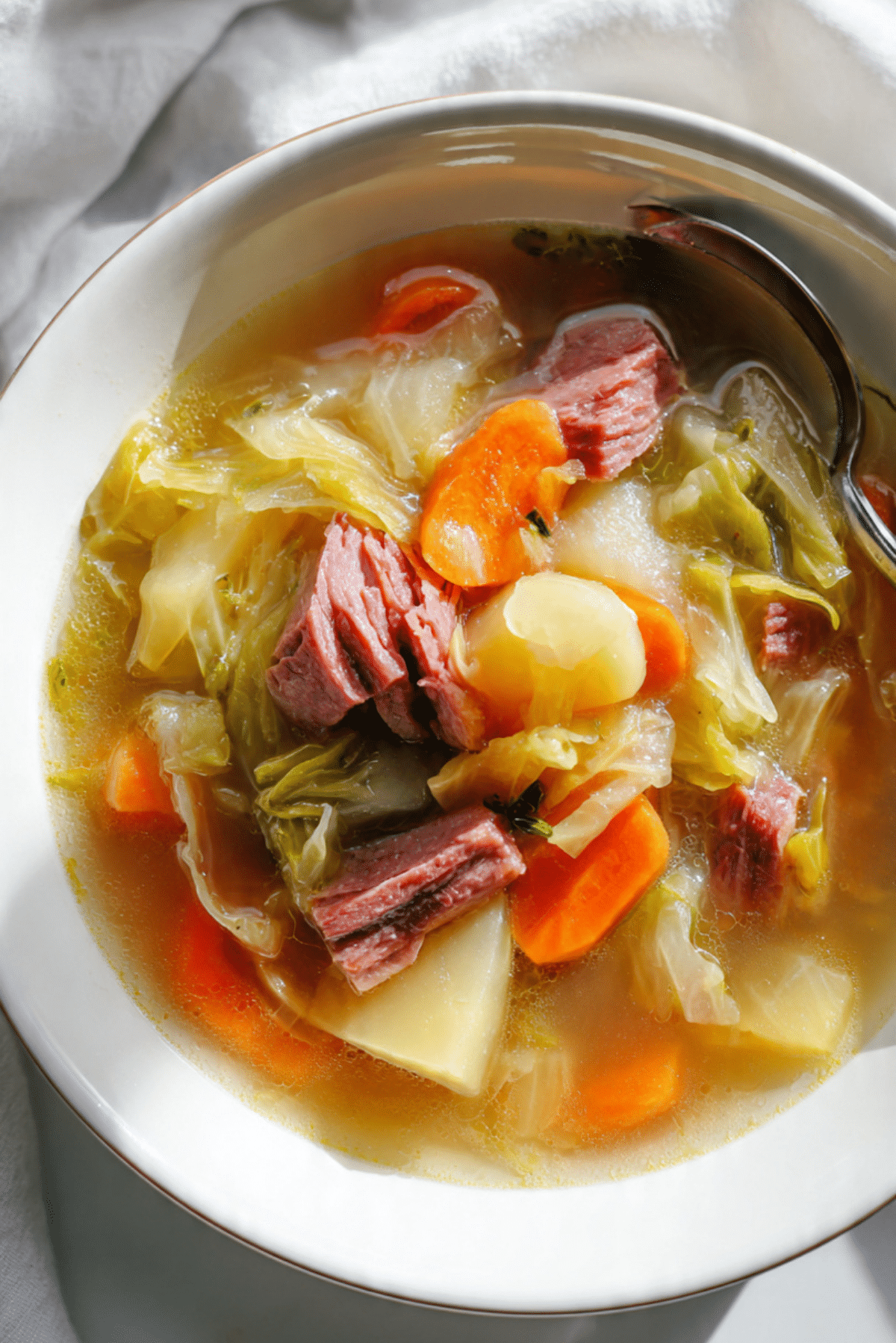 Corned Beef & Cabbage Soup