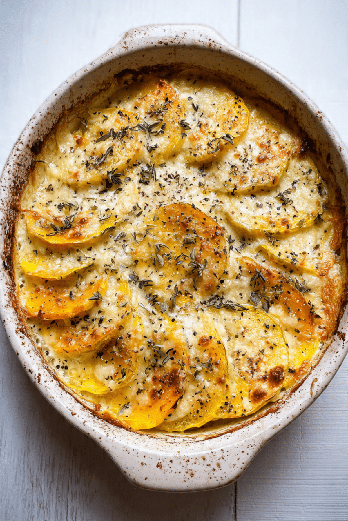 Peppered Squash Gratin