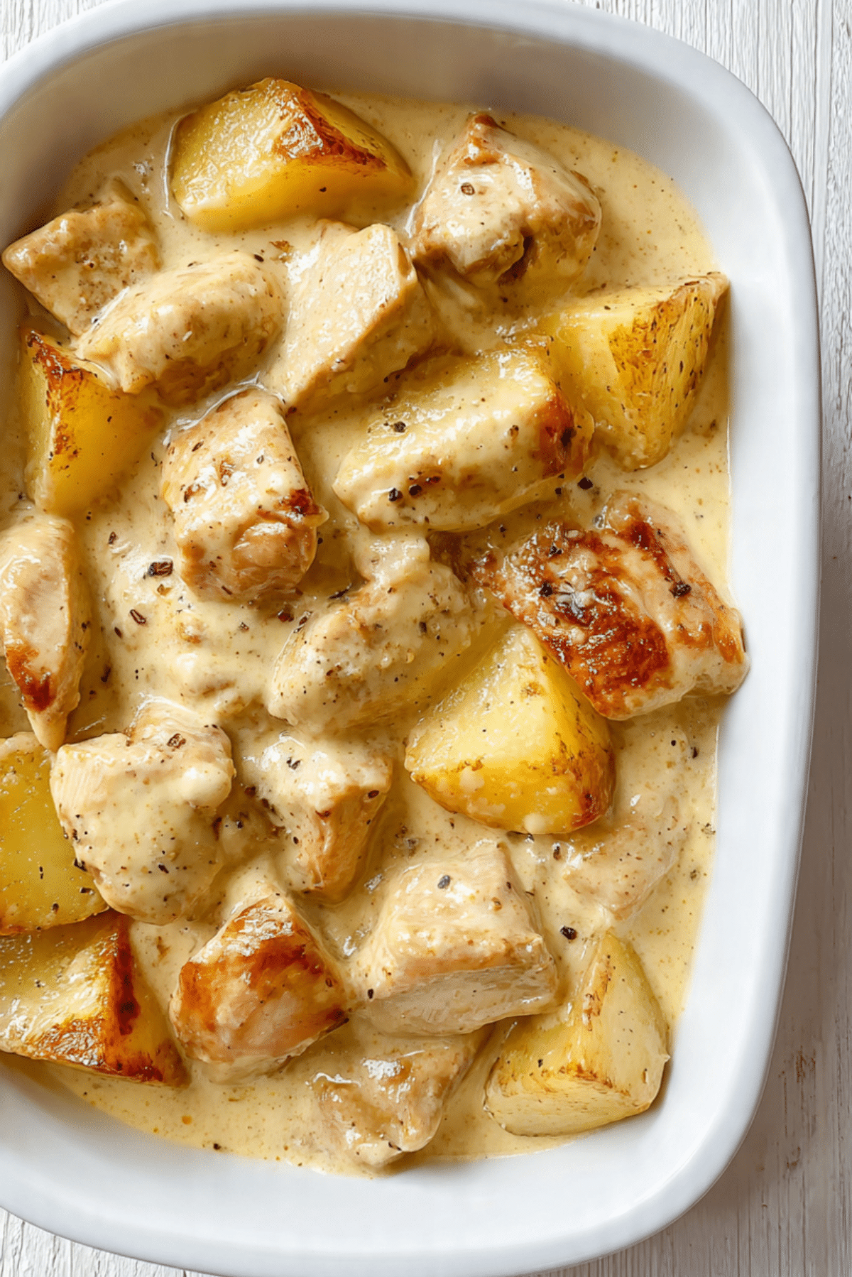 Chicken and Potatoes with Dijon Cream Sauce Recipe