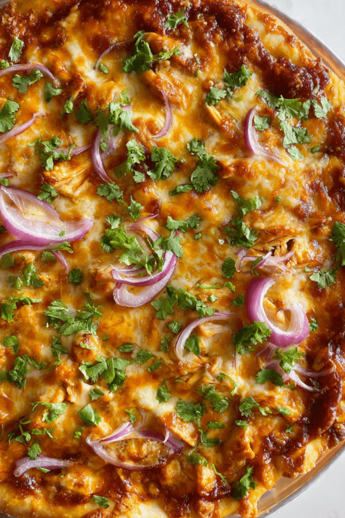 Cheesy BBQ Chicken Pizza Recipe