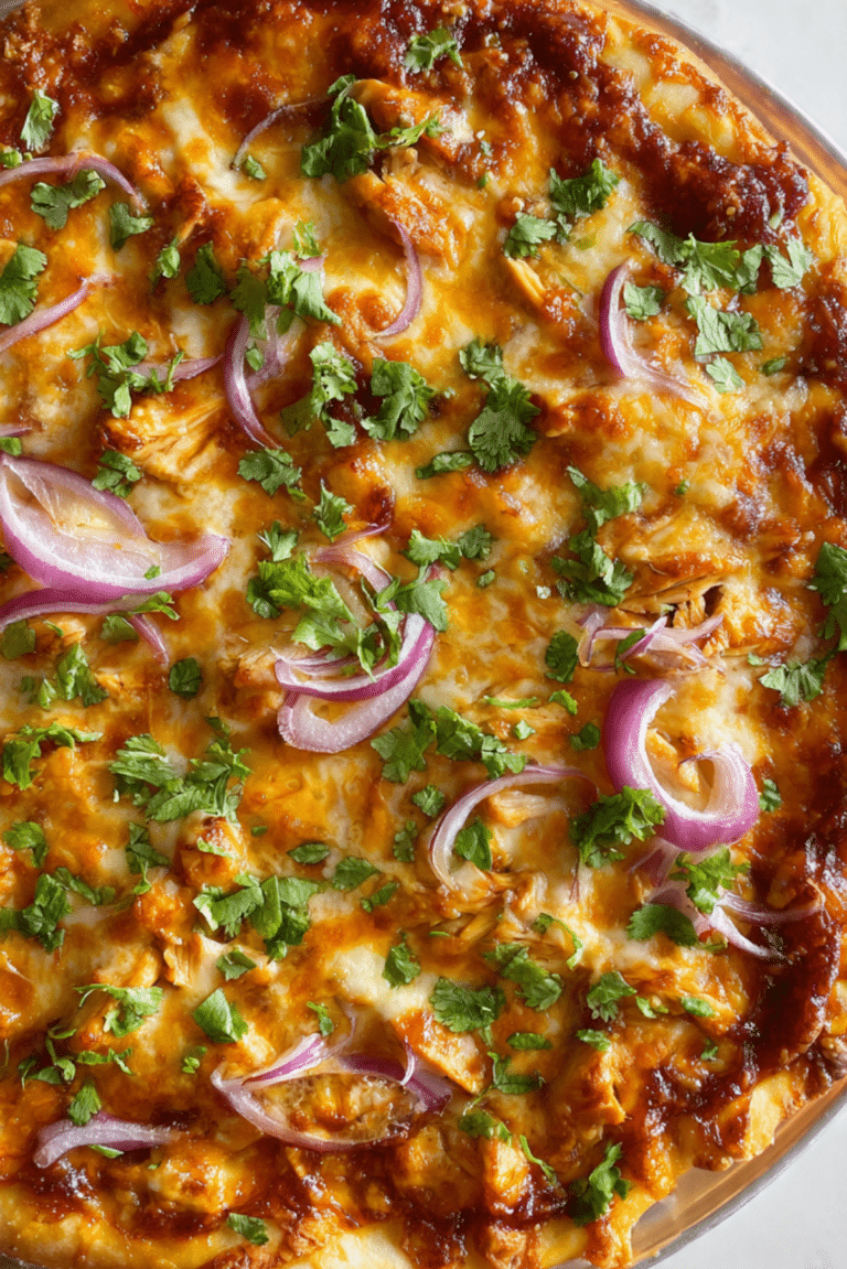 Cheesy BBQ Chicken Pizza Recipe