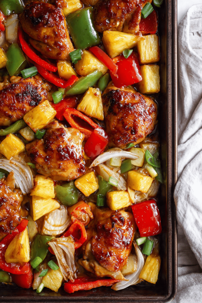 Hawaiian Chicken Sheet Pan
