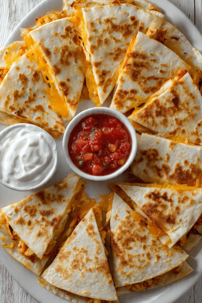 Lazy Chicken Quesadillas