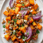 Maple Roasted Pumpkin with Chili and Feta