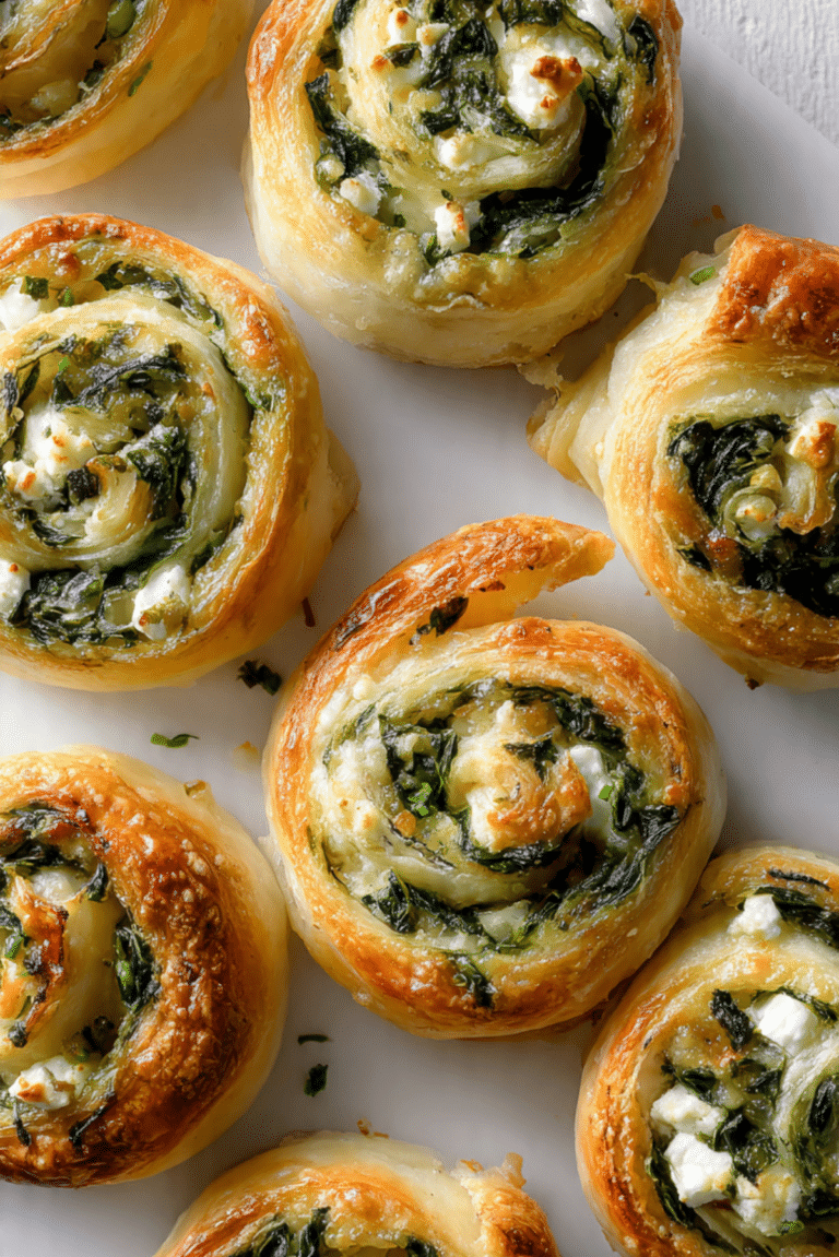 Spinach and Feta Pinwheels
