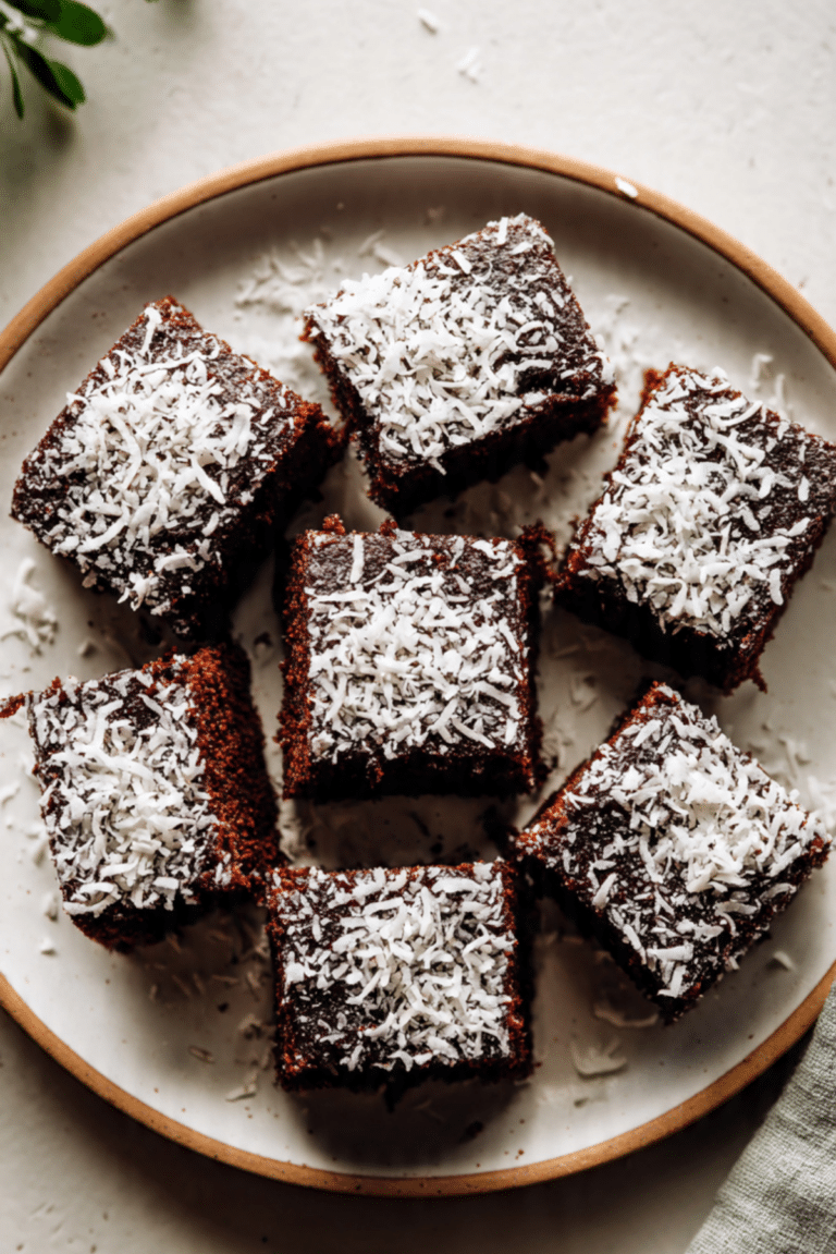 Healthy Chocolate Coconut Snack Cake
