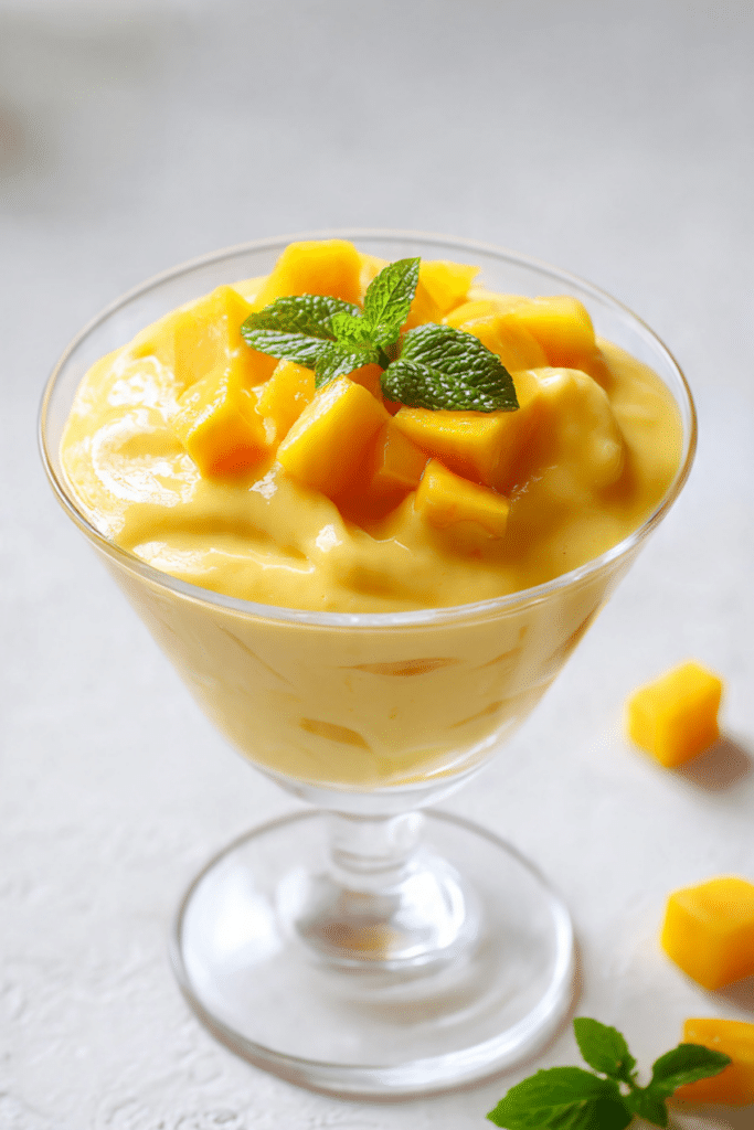 Easy Simple Mango Pudding