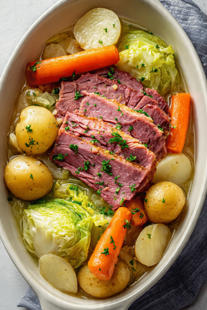 Slow-Cooker Corned Beef and Cabbage Recipe