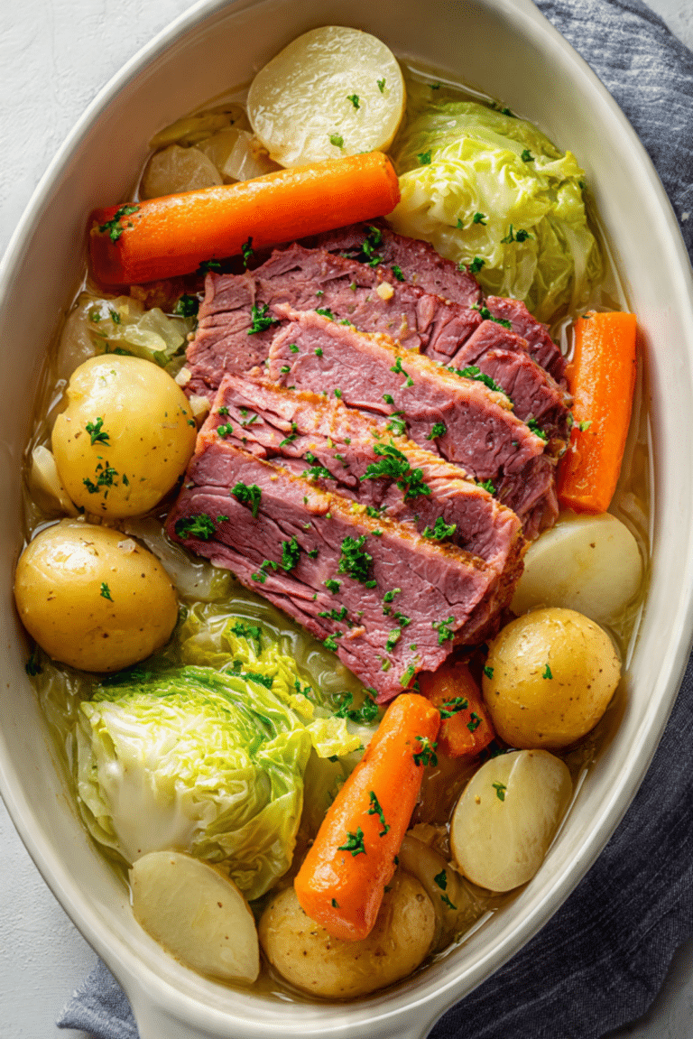 Slow-Cooker Corned Beef and Cabbage Recipe