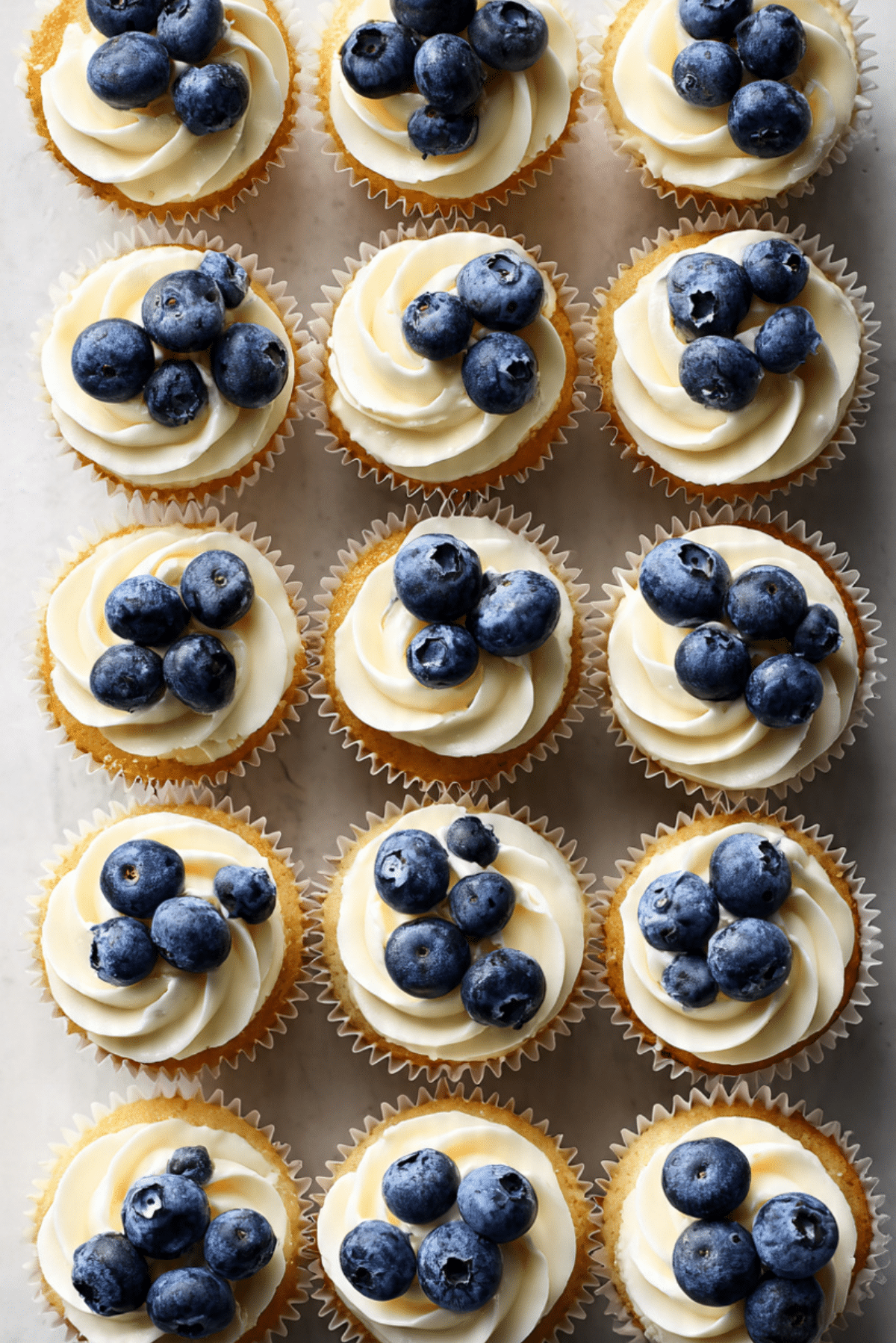 White Chocolate Blueberry Cheesecake Cupcakes