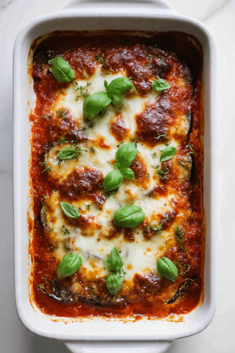 Baked Eggplant Parmesan Recipe