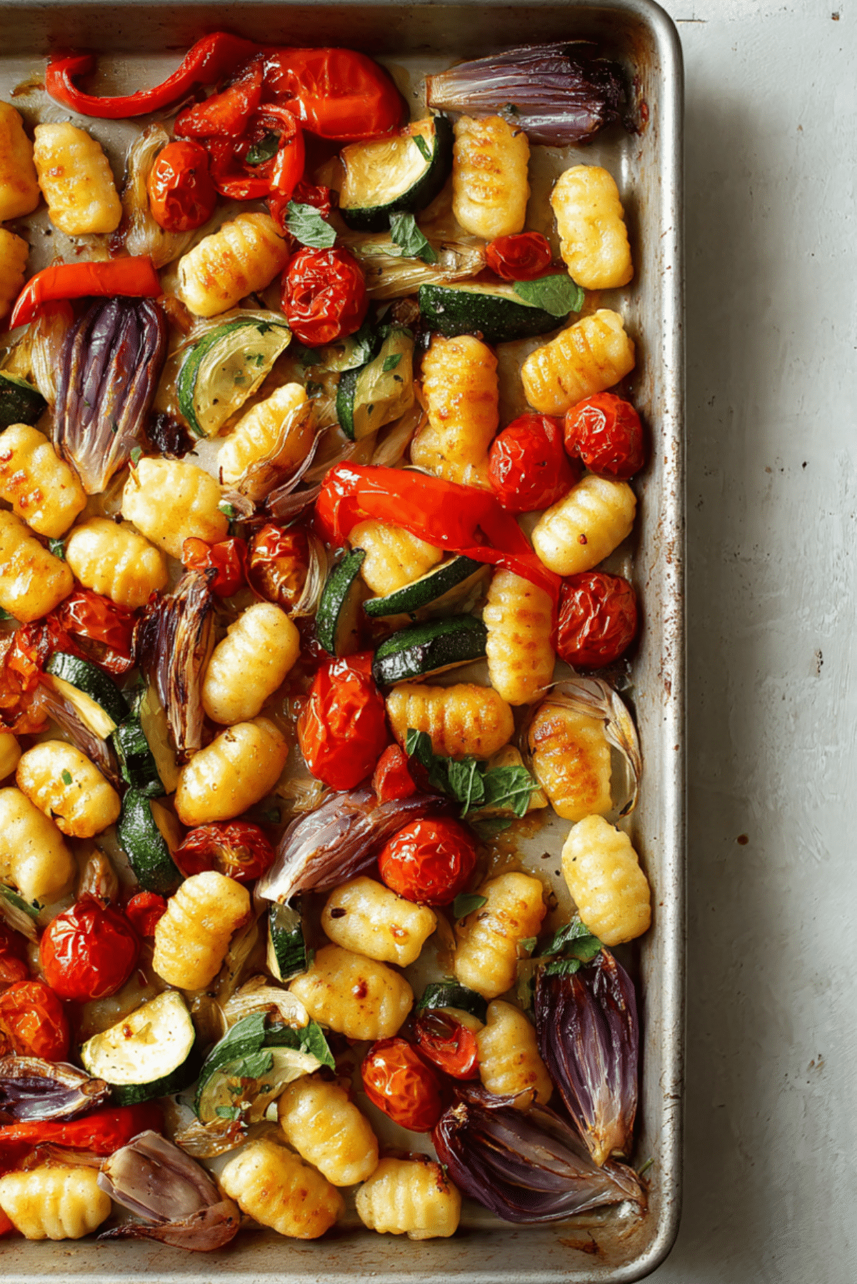 Sheet Pan Gnocchi with Roasted Vegetables