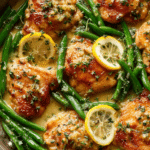 Lemon Garlic Butter Chicken & Green Beans Skillet