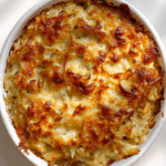 Cheesy French Onion Orzo Bake