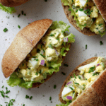 Healthy Egg Salad Stuffed Bread Pockets