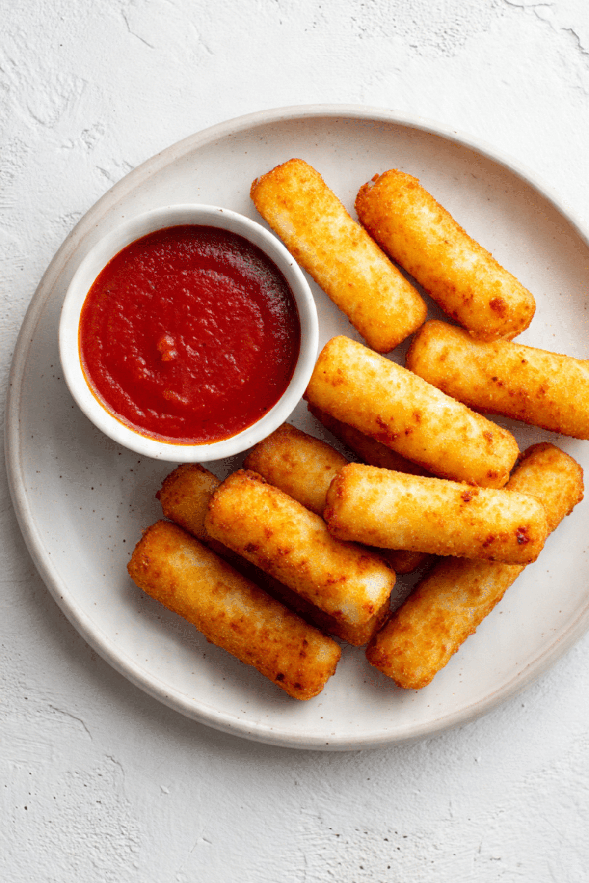 Wrapped mozarella sticks