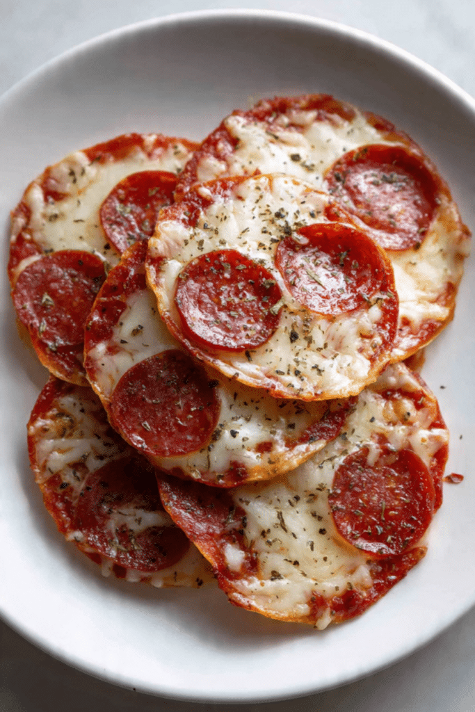 Pepproni & cheese crisps