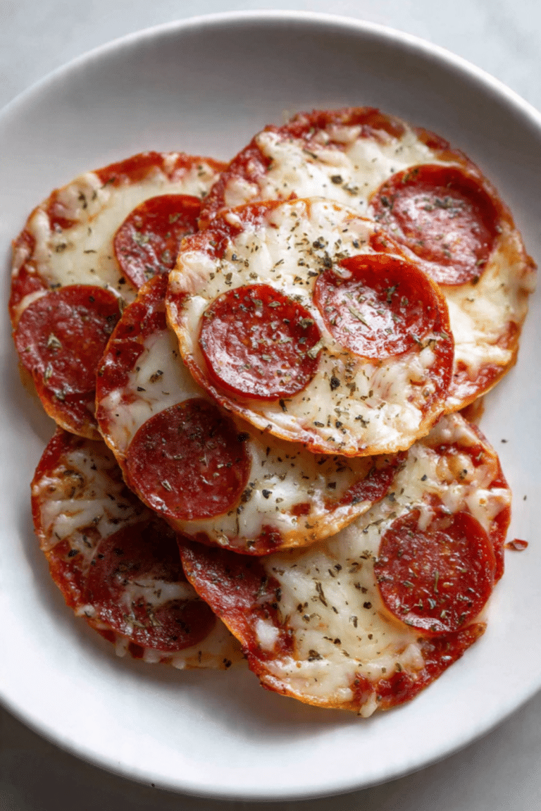 Pepproni & cheese crisps