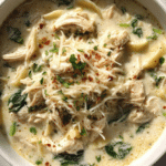 Easy White Chicken Lasagna Soup Recipe