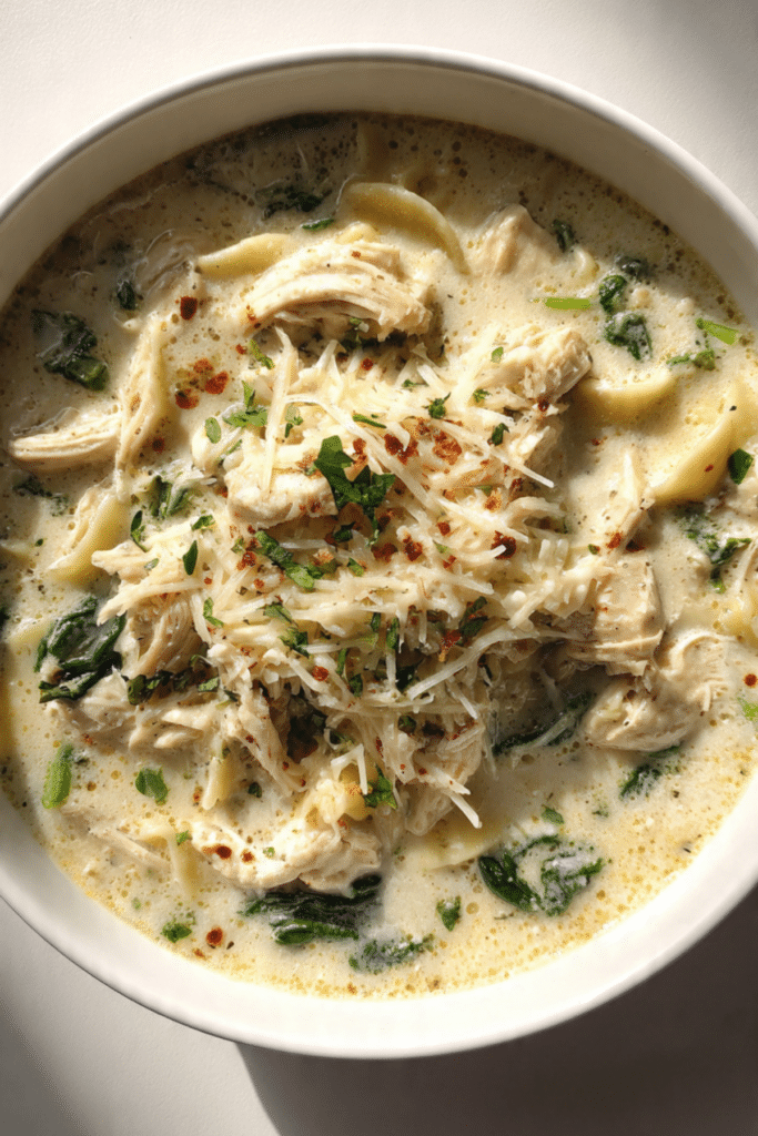 Easy White Chicken Lasagna Soup Recipe