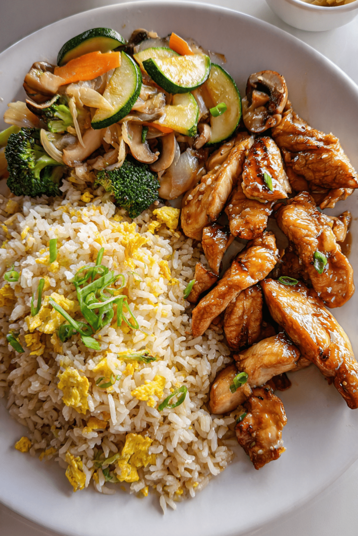 Hibachi Chicken With Fried Rice & Vegetables